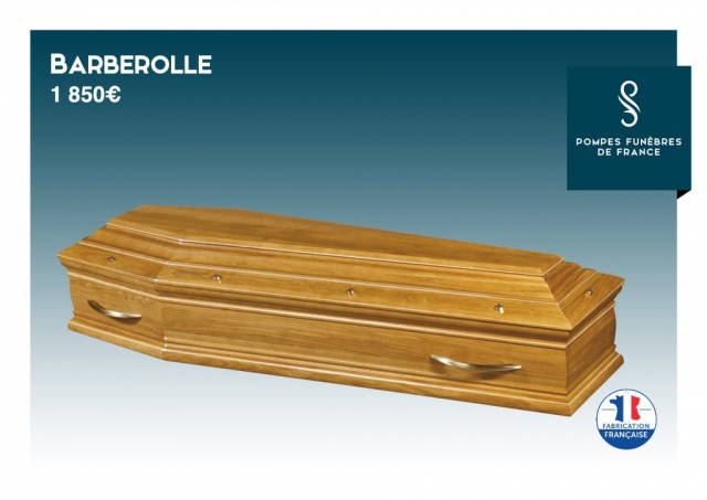 Cercueil inhumation Barberolle