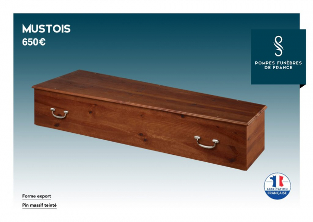 Cercueil inhumation Mustois