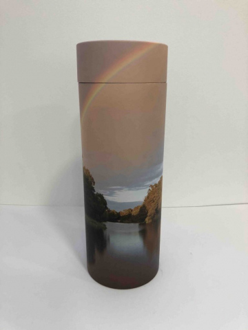 Urne carton arc en ciel