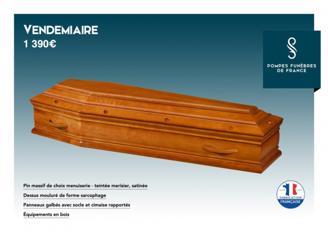 Cercueil crémation Vendemiaire